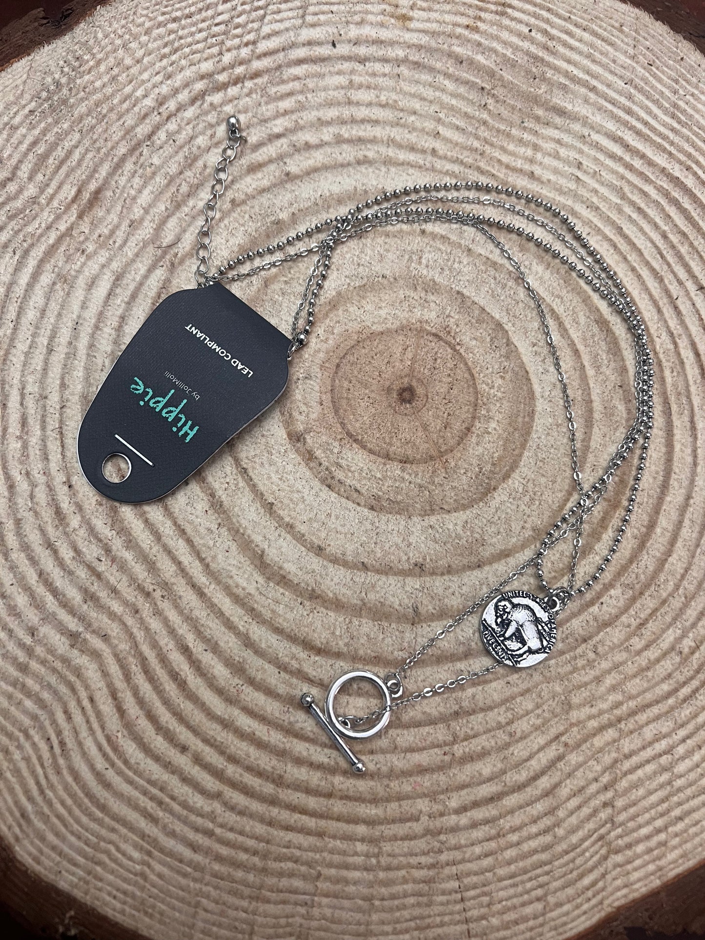 Western Petite Buffalo Coin Necklace - 18 inch