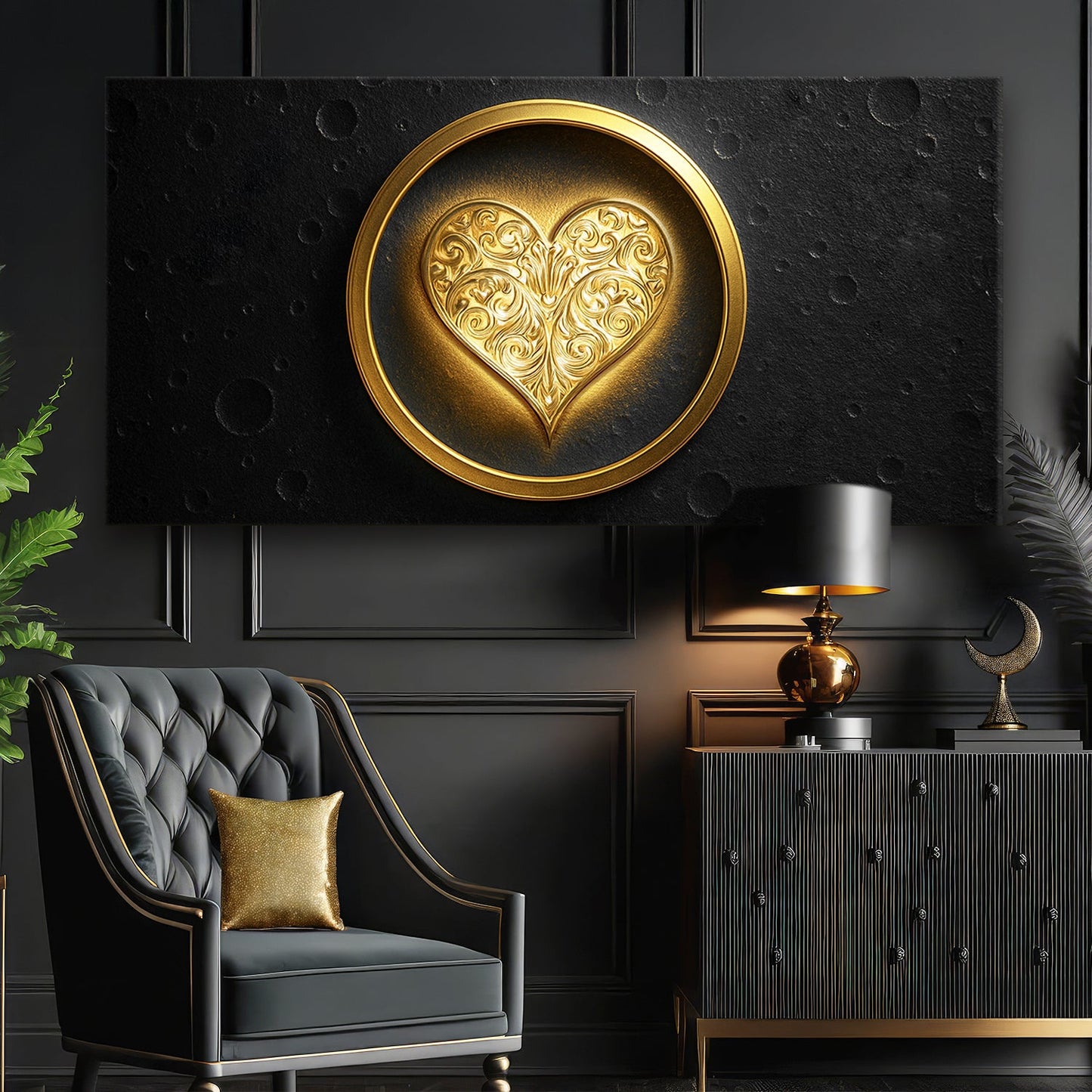 Heart Eclipse Wall Art