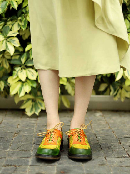 Hand-printed Flat Cozy Shoes