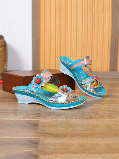 Gwen Floral Embossing Sandals