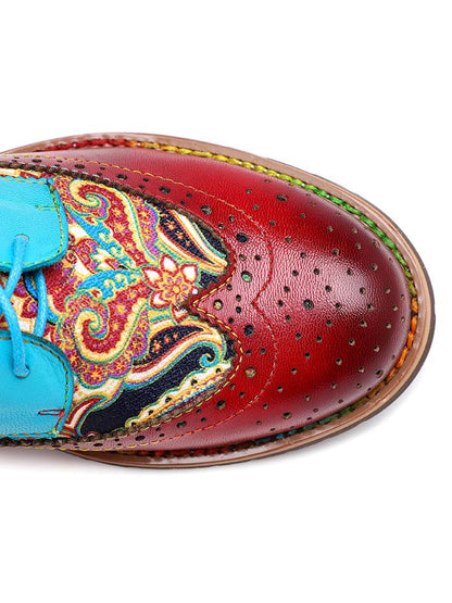 Bohemian Handmade Brogue Shoes