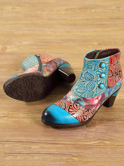 Leanna Vintage Handmade Ankle Boots