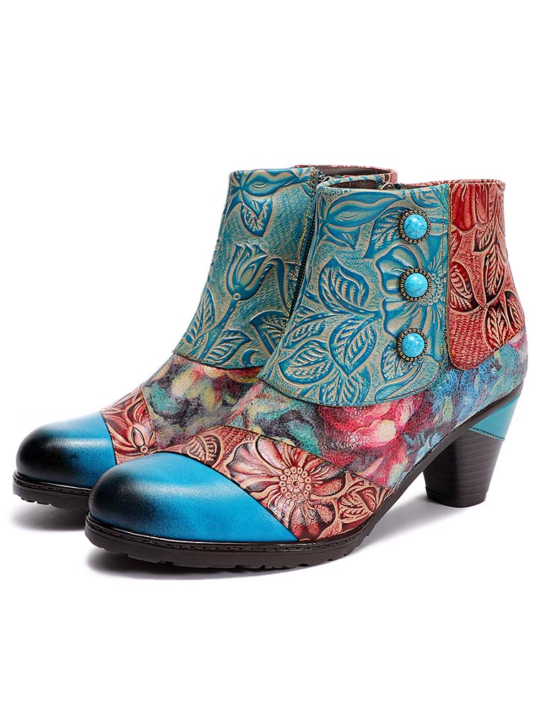 Leanna Vintage Handmade Ankle Boots