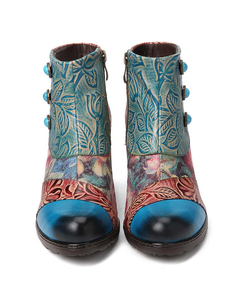 Leanna Vintage Handmade Ankle Boots