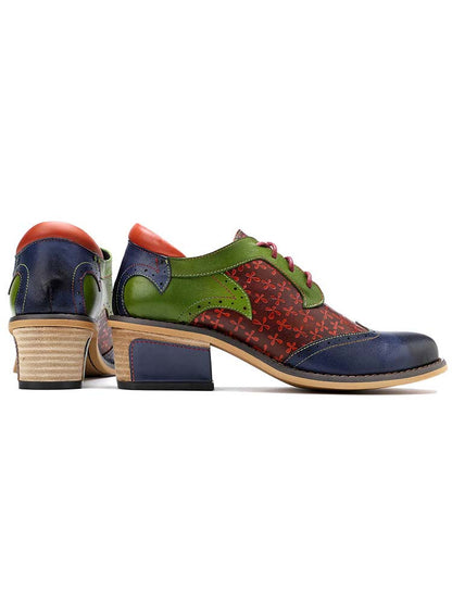 Casual Vintage Handmade Style Leather Brogue Shoes