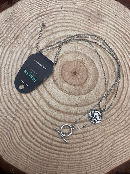 Western Petite Buffalo Coin Necklace - 18 inch