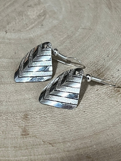 Florence Tahe Navajo Handmade Sterling silver Earrings