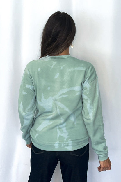 Gold Sequin Horse Bleached Sweatshirt