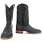 Soto Boots Mens Out of the Wild Black Ostrich Print Boots H50031