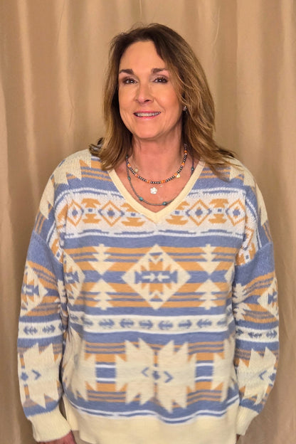Southwestern Knit Sweater