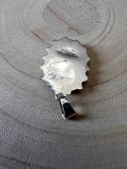 Vera Hallusewa Turquoise & Sterling Silver Pendant