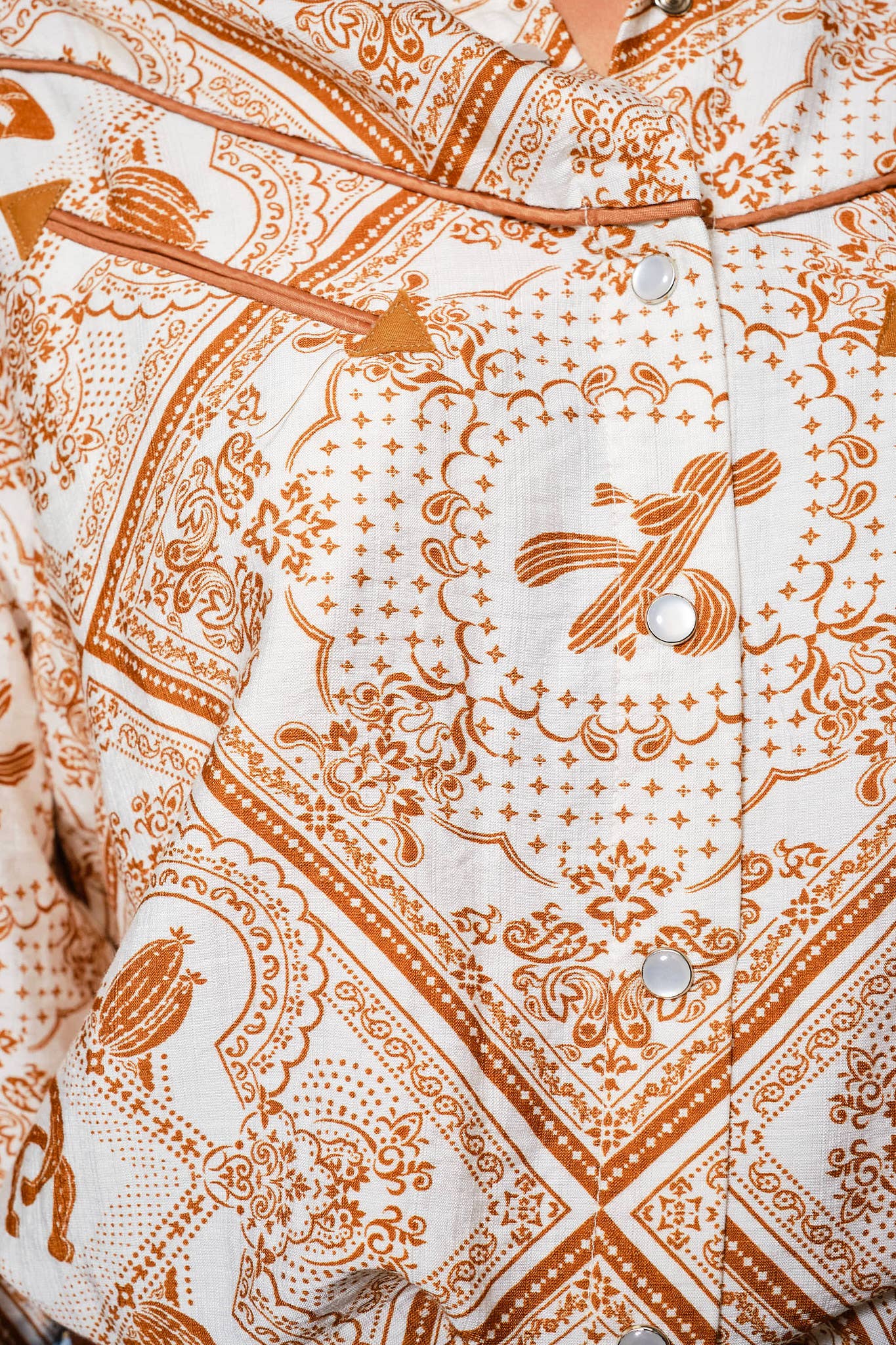 Western Bandana Button-Up Shirt