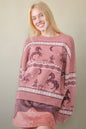 Western Express Knit Sweater - Taupe or Mauve