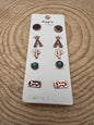 Western Theme 5 for 1 Earring Set