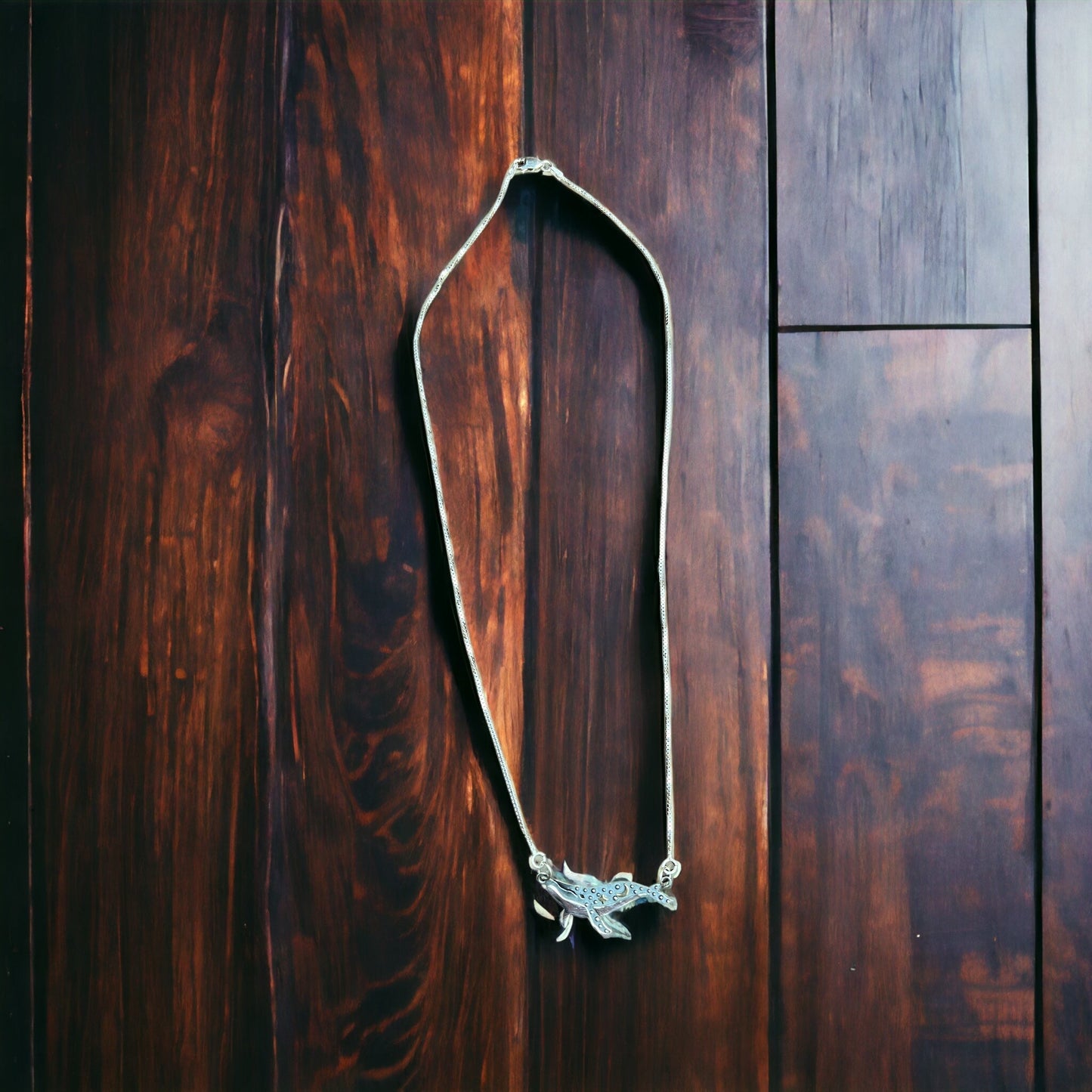 Whale Festoon Necklace - Sterling Silver