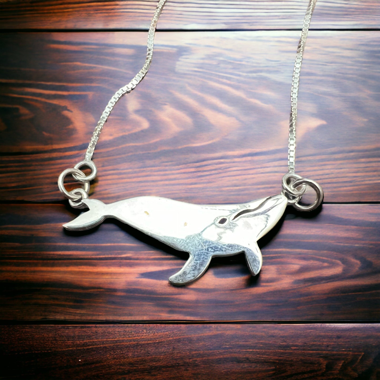 Whale Festoon Necklace - Sterling Silver